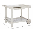 Safavieh Orland Wood Tea Trolly in White