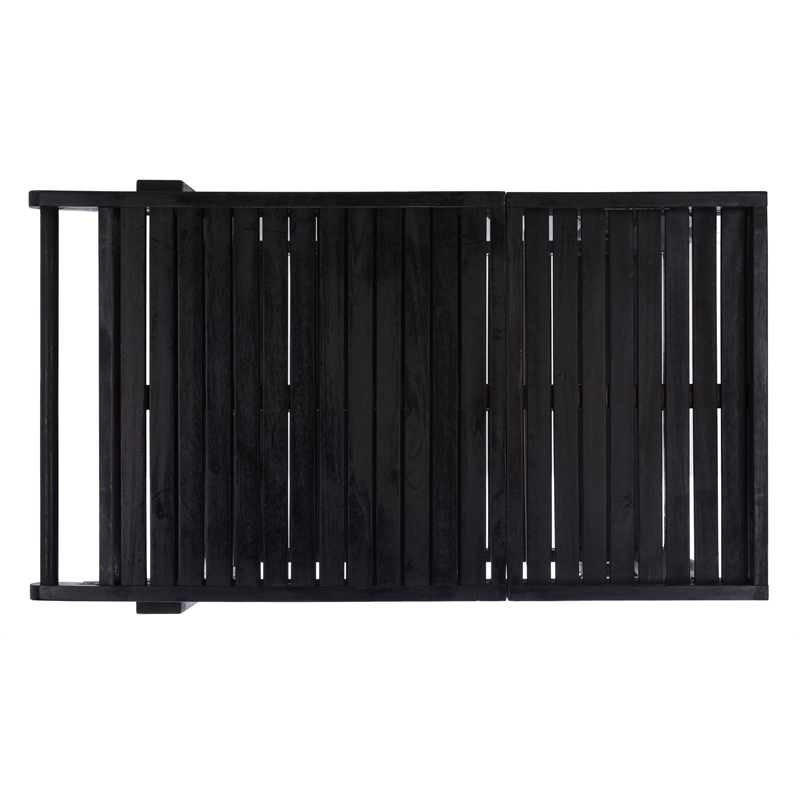 Safavieh Orland Wood Tea Trolly in Black