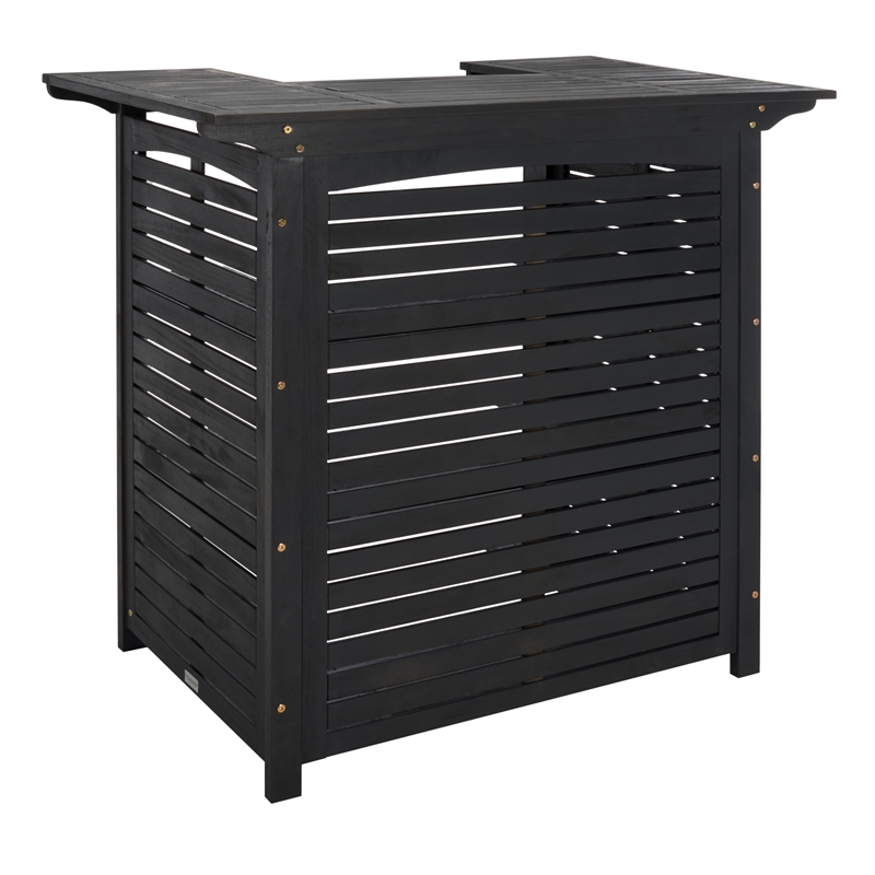 Safavieh Monterey Wood Bar Table in Black