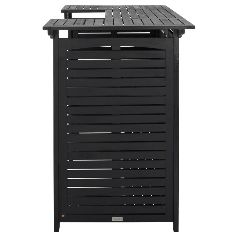 Safavieh Monterey Wood Bar Table in Black