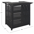 Safavieh Monterey Wood Bar Table in Black