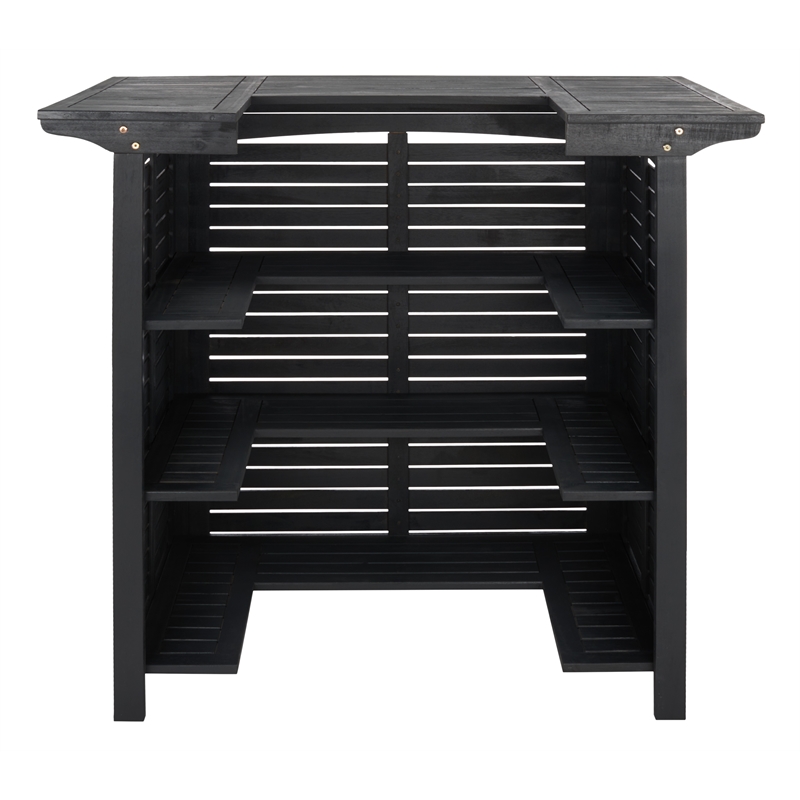 Safavieh Monterey Wood Bar Table in Black