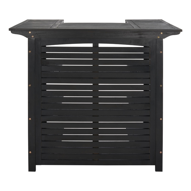 Safavieh Monterey Wood Bar Table in Black