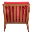 Safavieh Vernon Wood Rocking Chair in Natural / Red