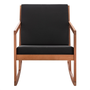 Safavieh Vernon Wood Rocking Chair in Natural / Black