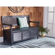 Safavieh Brisbane Wood Bench in Black