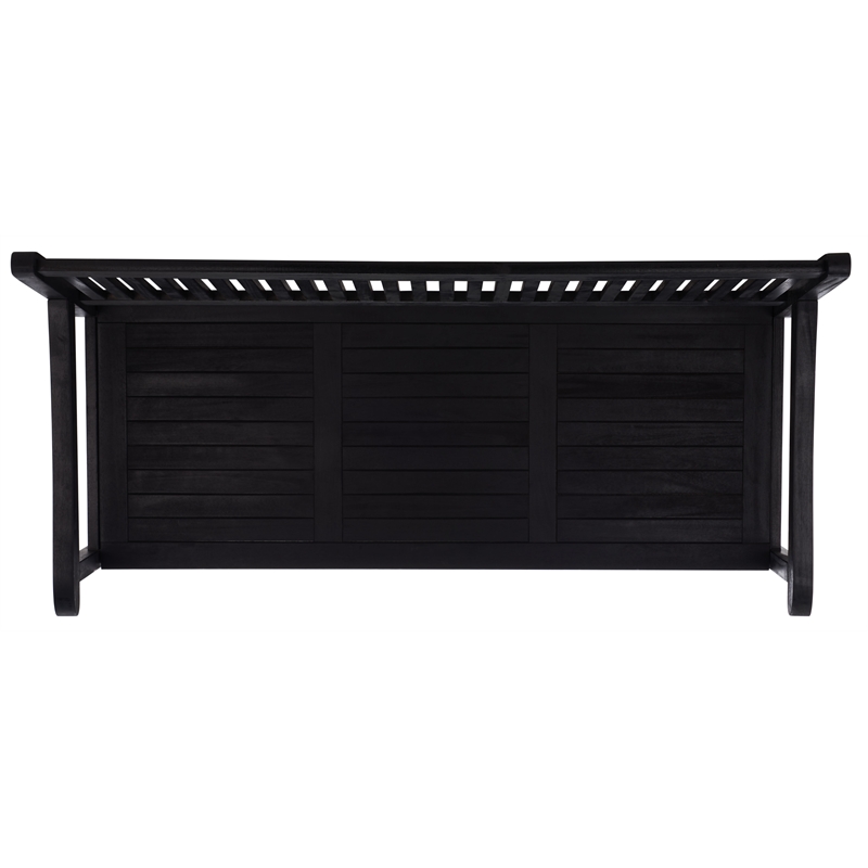 Safavieh Brisbane Wood Bench in Black