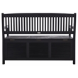 Safavieh Brisbane Wood Bench in Black