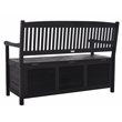 Safavieh Brisbane Wood Bench in Black