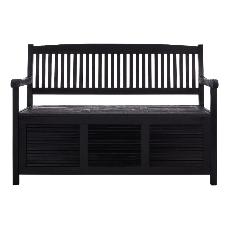 Safavieh Brisbane Wood Bench in Black