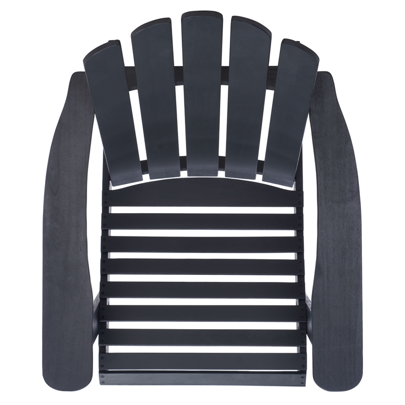Safavieh Topher Adirondack Wood Chair in Black