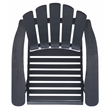 Safavieh Topher Adirondack Wood Chair in Black