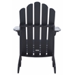 Safavieh Topher Adirondack Wood Chair in Black