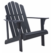 Safavieh Topher Adirondack Wood Chair in Black