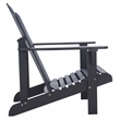Safavieh Topher Adirondack Wood Chair in Black