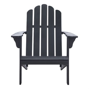 Safavieh Topher Adirondack Wood Chair in Black