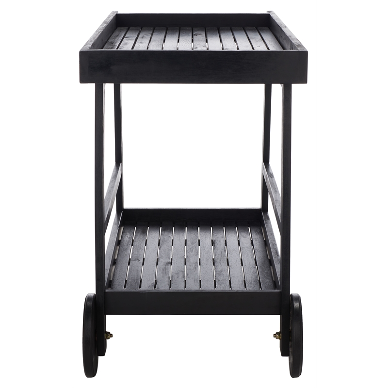 Safavieh Renzo Wood Bar Cart in Black