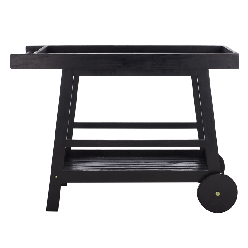 Safavieh Renzo Wood Bar Cart in Black