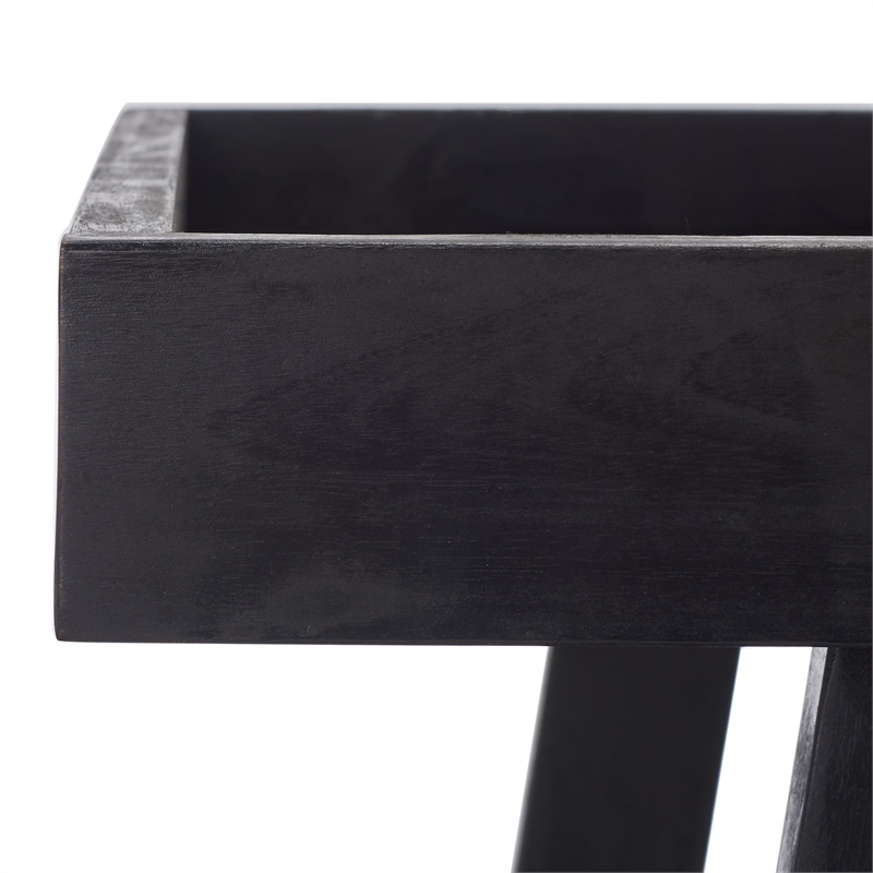 Safavieh Renzo Wood Bar Cart in Black
