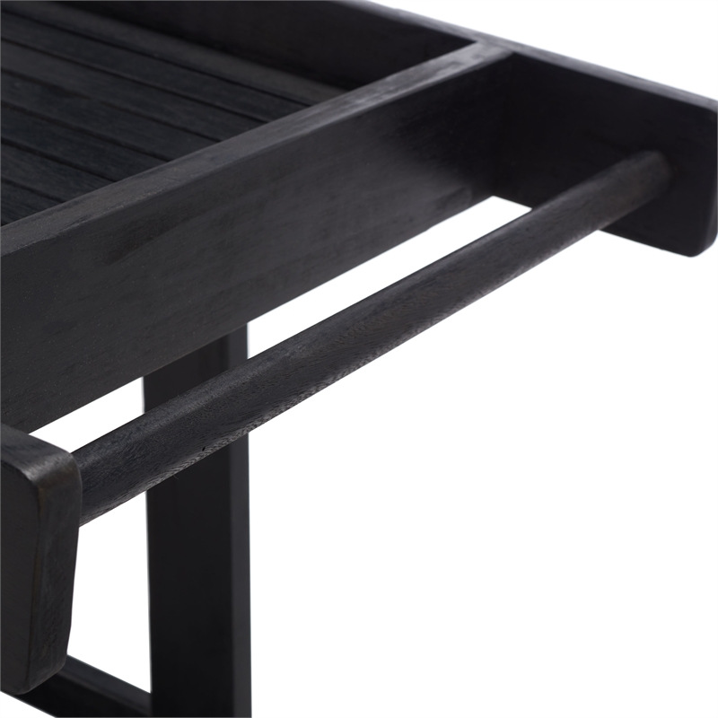 Safavieh Renzo Wood Bar Cart in Black