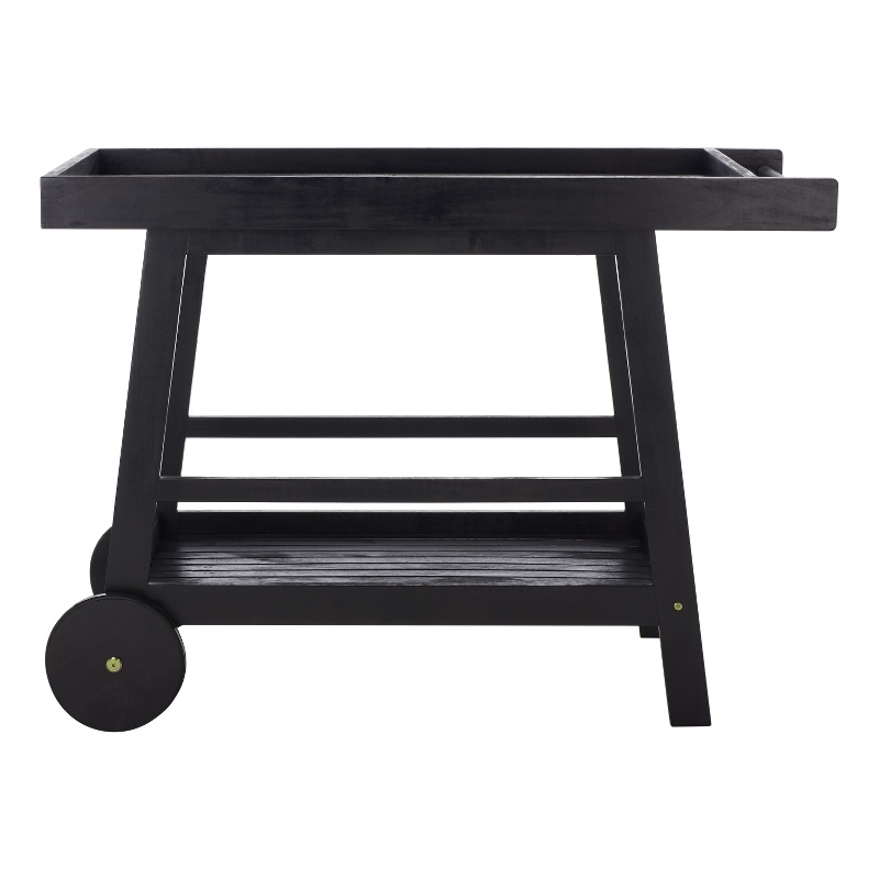 Safavieh Renzo Wood Bar Cart in Black