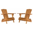 Safavieh Breetel Wood Adirondack 2 Per Box in Natural