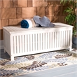 Safavieh Abri Wood Cushion Box in White