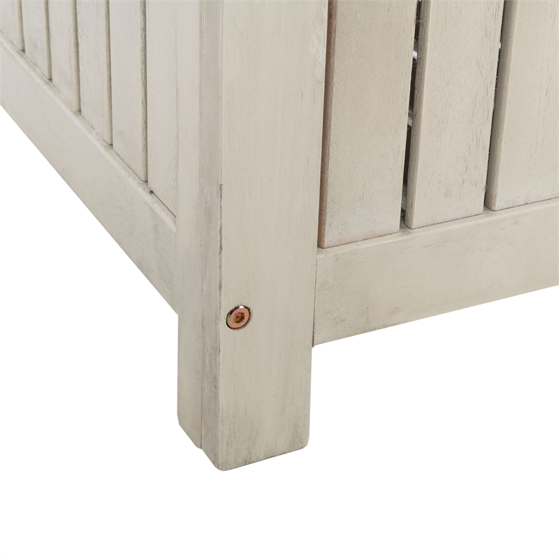 Safavieh Abri Wood Cushion Box in White