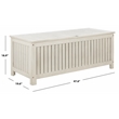 Safavieh Abri Wood Cushion Box in White
