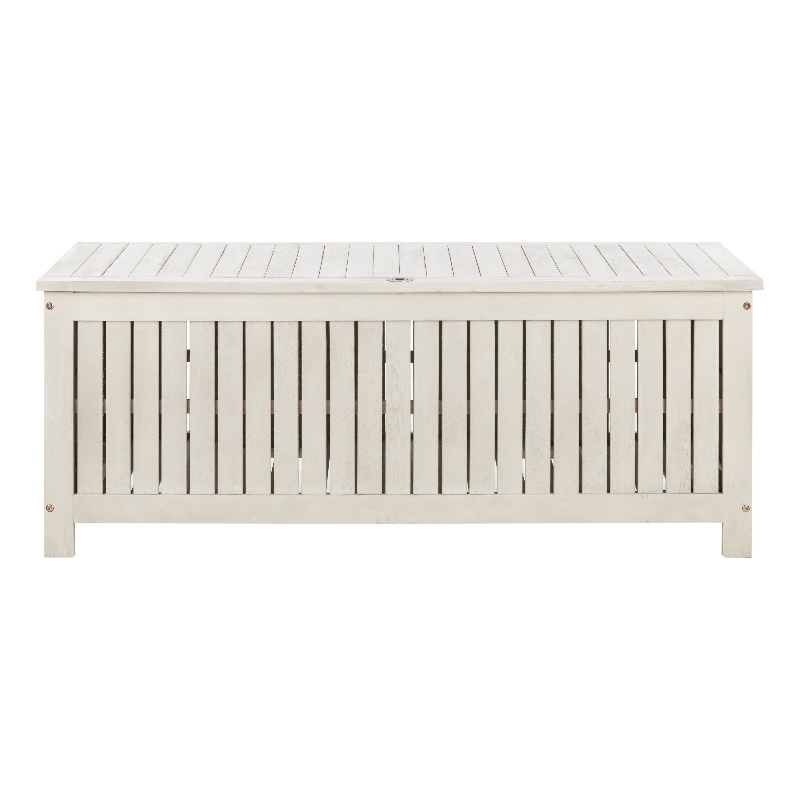 Safavieh Abri Wood Cushion Box in White