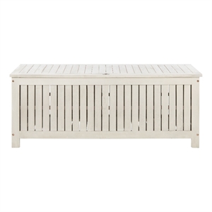 Safavieh Abri Wood Cushion Box in White