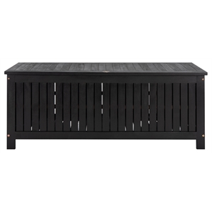 Safavieh Abri Wood Cushion Box in Black