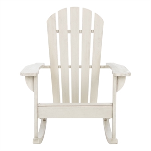 Safavieh Brizio Wood Adirondack Rocking Chair in White