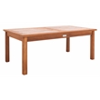 Safavieh Chaston 4 Pc Wood Living Set in Natural / Beige