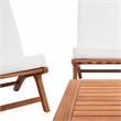 Safavieh Chaston 4 Pc Wood Living Set in Natural / Beige