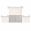 Safavieh Chaston 4 Pc Wood Living Set in Gray / Beige