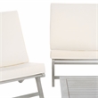 Safavieh Chaston 4 Pc Wood Living Set in Gray / Beige