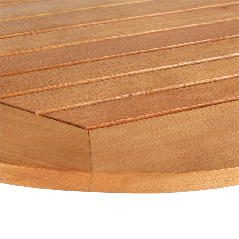 Safavieh Owens Balcony Wood Half Table in Natural