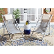 Safavieh Rendi Relax Wood Chairs with Pillow in Gray / Beige