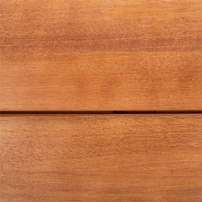 Safavieh Deacon 4 Pc Wood Living Set in Natural / Navy