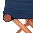 Safavieh Breanne Wood Stool in Natural / Navy