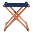 Safavieh Breanne Wood Stool in Natural / Navy