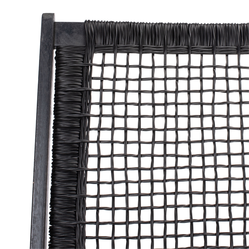 Safavieh Chantelle Wood and Fabric Living Set in Black / Black