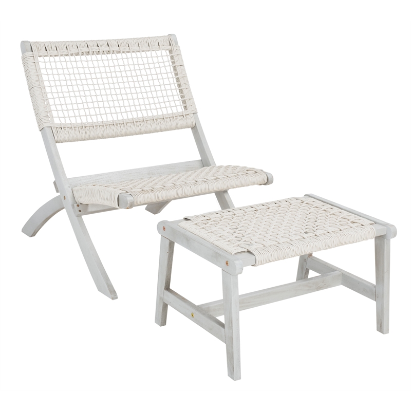 Safavieh Casella Wood and Fabric Living Set  in Gray / Gray