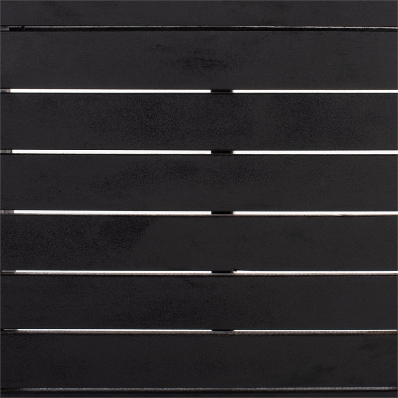 Safavieh Casella Wood and Fabric Living Set  in Black / Black