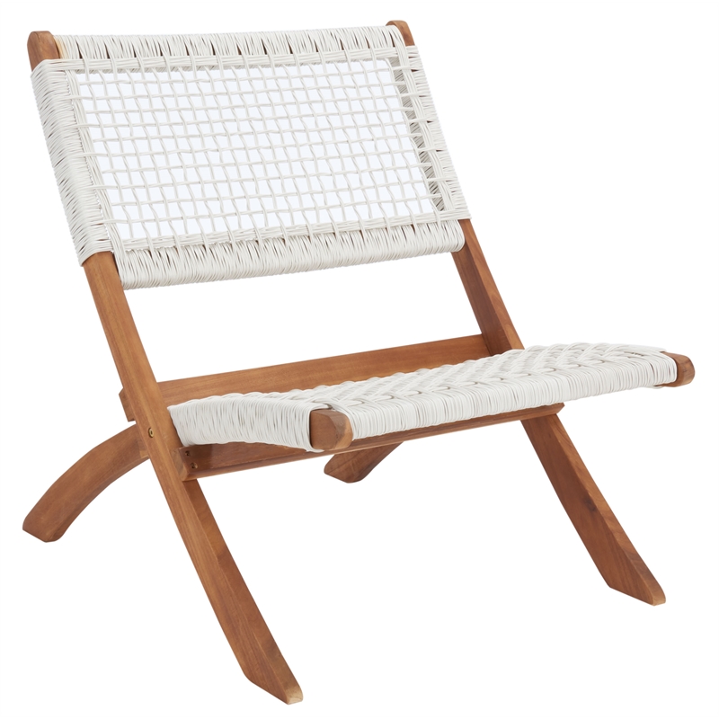 Safavieh Casella Wood and Fabric Living Set  in Natural / White