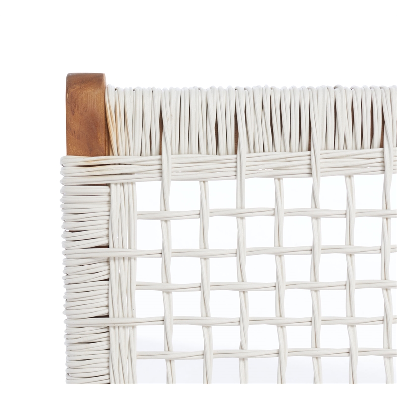 Safavieh Casella Wood and Fabric Living Set  in Natural / White