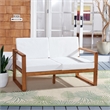 Safavieh Emiko Wood Outdoor Bench in Natural / Beige