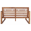 Safavieh Emiko Wood Outdoor Bench in Natural / Beige