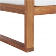 Safavieh Emiko Wood Outdoor Bench in Natural / Beige
